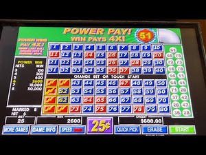 BDK Power Keno $6.25 Max Bets $.25 denom Big Win & Jackpot Hand Pay #kenonation