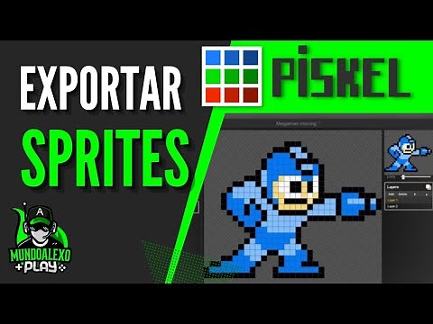 ► PISKEL Tutorial como EXPORTAR y GUARDAR SPRITES en GIF, PNG y todos los métodos de exportación