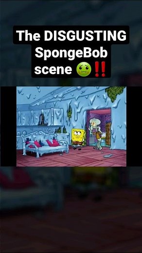 The DISGUSTING #spongebob scene 🤢‼ #spongebobsquarepants #squidward #squidwardtentacles