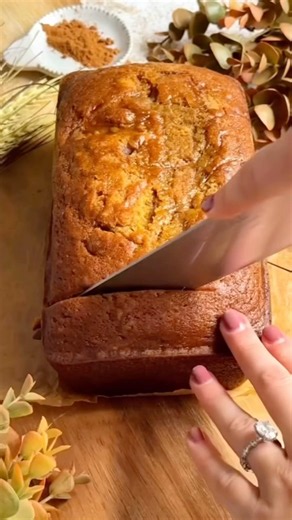 This Pumpkin Bread is everything I want in a fall bake: moist, thick, chewy, and perfectly