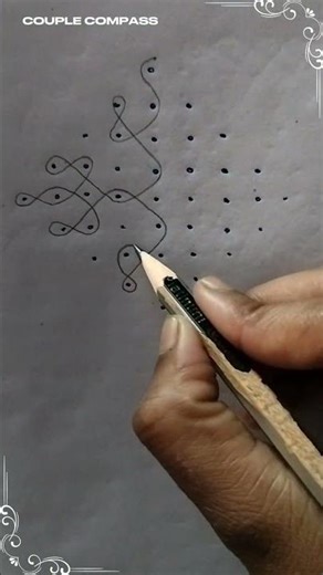 9×1 MUGGU // #rangoli #art #shorts.