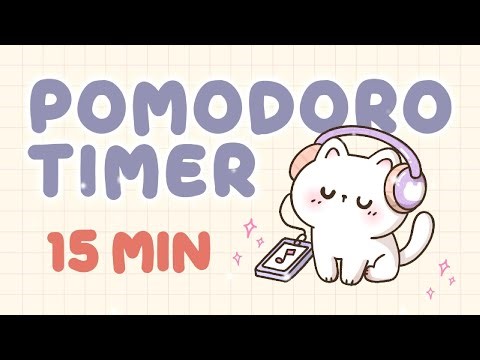 Pomodoro Timer 15 min 🎵 Lofi Timer 15 min ☕ Focus timer 15min Productivity timer 15 minutes