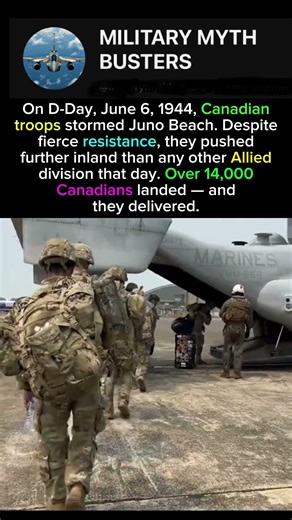 Canadian troops at Juno Beach 🇨🇦