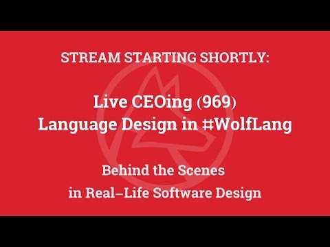 Live CEOing Ep 969: Language Design in Wolfram Language [Graphic Issues]