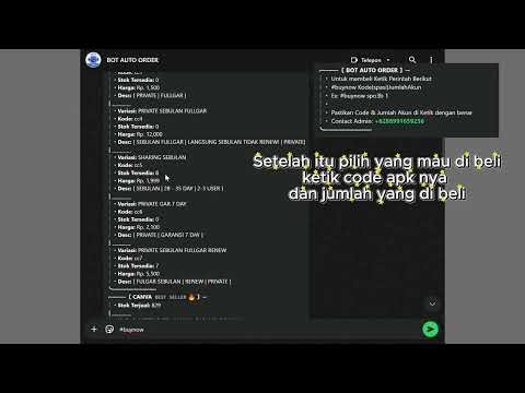 TUTORIAL ORDER DI BOT WA