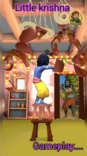 Little krishna Gameplay 🦚|| #littlekrishna #shorts