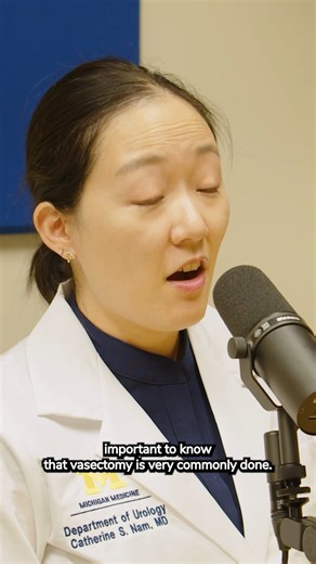 Talking about and deciding on a vasectomy can seem taboo to some. In this Health Lab podcast, urologist Dr. Cathy Nam, shares what you should know about vasectomy, but also how common it is. 👂https://www.michiganmedicine.org/health-lab-podcast/vasectomy-faq | Michigan Medicine