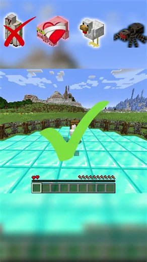 Minecraft Parkour Challange With Different Mobs
