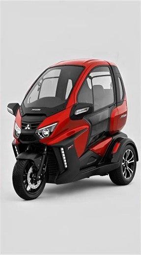 New 2026 Mitsubishi Enclosed Trike 😱| Futuristic 3-Wheel Electric Vehicle Revealed!🔥🔥