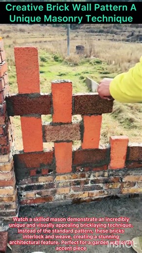 DIY Masonry Magic Weaving Bricks Together