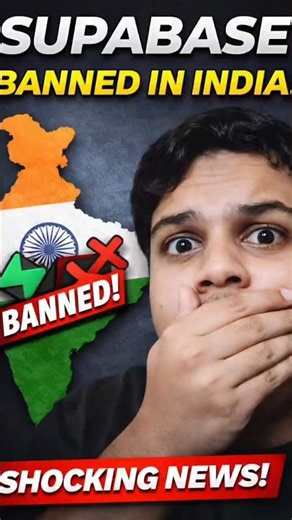 Supabase BANNED in India? Why your backend is down#Supabase #SupabaseBan #IndiaTech #IndianStartups