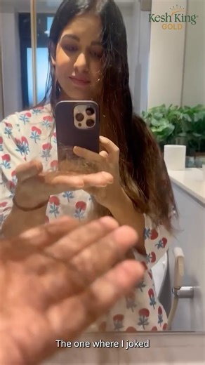 Ishita Dutta Sheth on Instagram: "Some phases need more than reassurance. They need the right care. For me, that care came from Kesh King Gold Ayurvedic Hair Oil. Rooted in Ayurvedic wisdom and strengthened with science, it became the one thing I stayed consistent with. Slowly, my hair began responding and so did my confidence. If you’re looking for care that works beyond promises, this ritual is worth trusting...taaki aap phirse aap ban paaye. 💚 #KeshKingGold #AyurvedaMeetsScience #HairfallCar