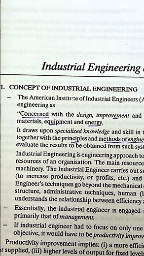 What is Concept of Industrial Engineering 😀😇 Industrial Engineering and Management Science