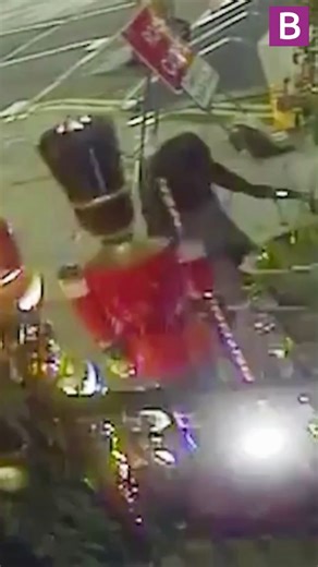 A real-life 'Grinch' who stole an eight-foot Christmas Nutcracker statue and rode off with it on his bike has been caught on camera. #uknews #news #theft #grinch | Birmingham Live