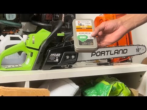 Portland 42cc full chisel chain install