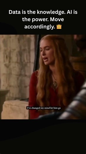 AI Data Analysis: Why Knowledge Isn't Enough (Power is Power) 👑#shorts #ai #gameofthrones