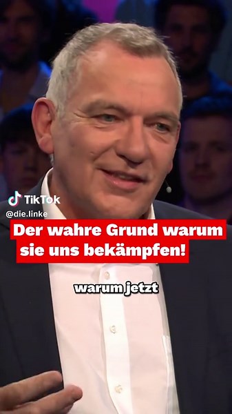 Wir sollen gestoppt werden – zumindest wenn es nach Söder, Merz und ihren reichen Freunden von der Mietenmafia geht. Denn wir legen uns mit den Reichen und Mächtigen an. Wir kämpfen dafür, dass das Leben für die Menschen wieder bezahlbar wird. Sie haben Angst. Aber wir lassen uns nicht einschüchtern. Wir stehen an der Seite der Menschen – und kämpfen für das, was wir versprochen haben: Wir machen das Leben wieder bezahlbar. @Jan van Aken