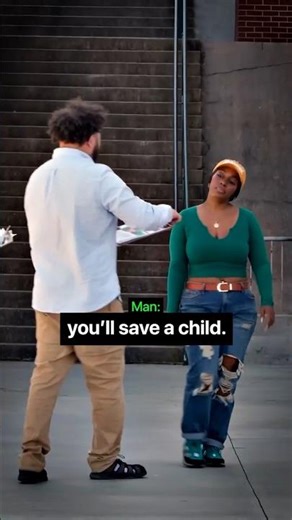Save One Child For $1 Prank