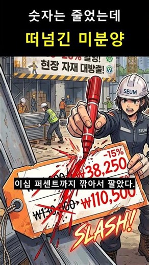 It is more frightening how the number of unsold homes in Daegu dropped from 80,000 to 50,000.