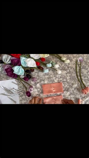 Scrunch&Create | How to Make Satin Tulip Bows at Home #SatinTulipBow #TulipBowTutorial #HairBowMaking #DIYHairBows #HandmadeHairAccessories #SatinBow... | Instagram