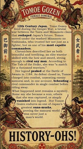 Tomoe Gozen: The Female Samurai Who Terrified Her Enemies | Japanese History [SHOT]
