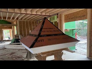 Laying out flaired hips for a cupola roof