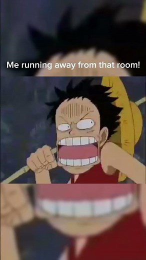 Luffy running away from goku MEME #onepiece #memes #shorts #dragonballzmemes