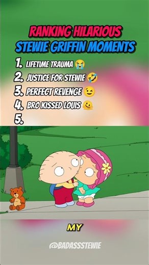 RANKING HILARIOUS STEWIE GRIFFIN MOMENTS