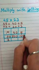 Multiply with lattice method #multiplication #maths #ytshorts