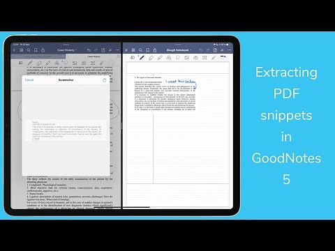 How to extract PDF snippets in GOODNOTES 5|One minute tutorial