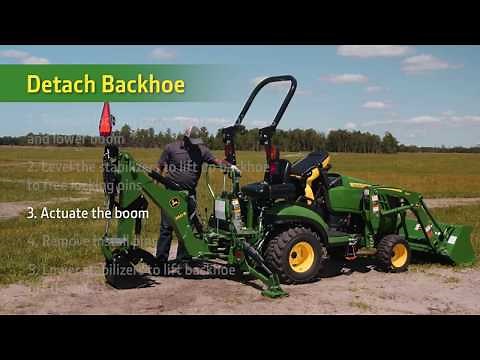 John Deere Backhoe Attach and Detach