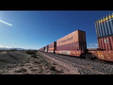 Eastbound Double-Stack Intermodal Leaving Wellton | Sunset Route