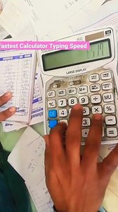 Fastest Calculator Typing Speed by human #FASTEST TYPING #Best Speed Ever #shorts #SNR Operations