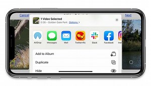 How to maintain video resolution when sharing videos via AirDrop