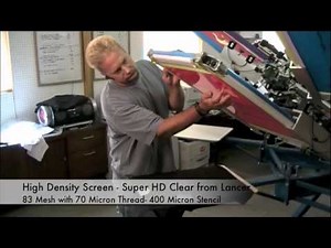 High Density Screen Printing Technique