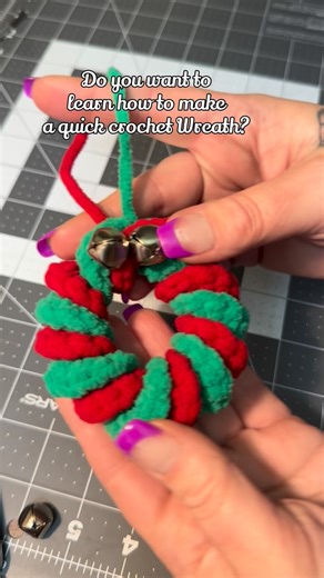 6K views | Make a quick Crochet Wreath with me. 1. Make 2 spirals...