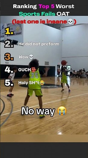 Top 5 Sports Fails That Live In Infamy 💀