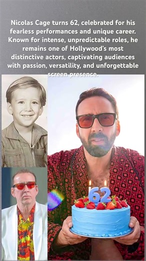 Celebrating 62 Years of Nicolas Cage’s Unmatched Brilliance 🎬