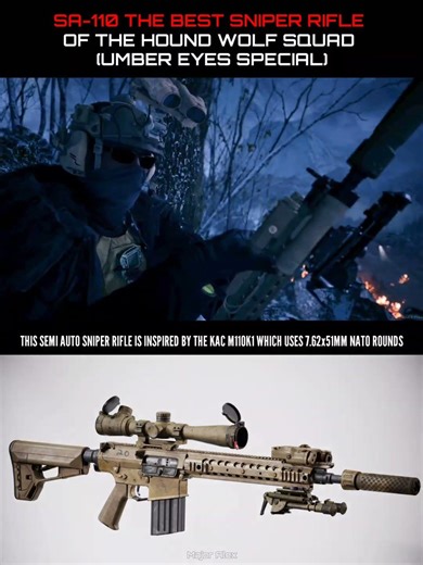 Hound Wolf Special Series: SA110 Sniper Rifle (Umber Eyes Exclusive) in RE8 VS RE9 #shorts #re9 #re8