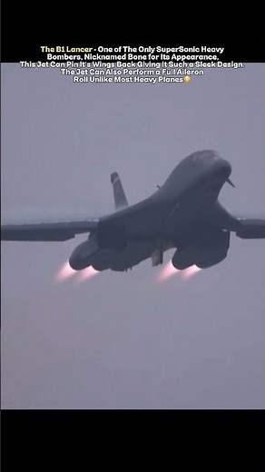 Insane B-1 Lancer Full Afterburner Takeoff..😳