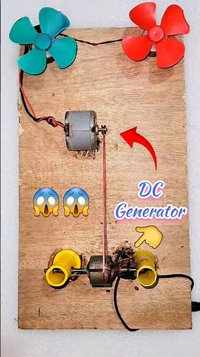 DC Motor Becomes a POWERFUL Generator with Fan Project