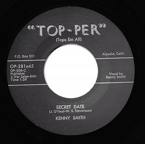 Kenny Smith -  I'm So Lonesome, Baby / Secret Date