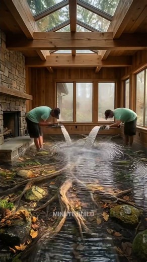 Absolutely gorgeous enchanted forest epoxy flooring! 🤯🌳 #interiordesign #homedesign #nature