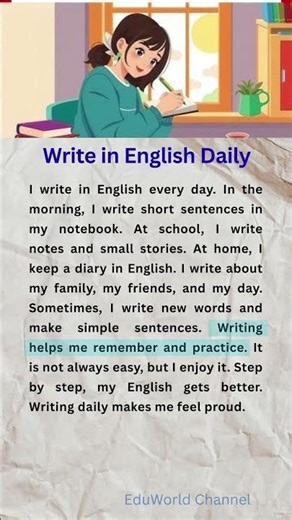Write in English Daily ✍️🔥 | Improve Fast in 30 Seconds!