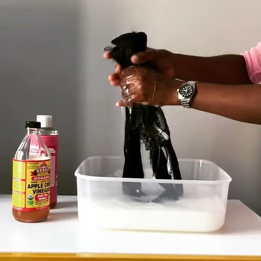HOW TO WASH SYNTHETIC BULK HAIR EXTENSIONS BEFORE BRAIDING WITH APPLE CIDER VINEGAR