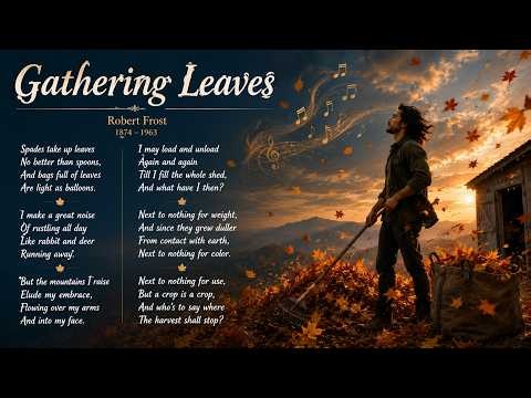 Gathering Leaves (by Robert Frost, 1874 – 1963)