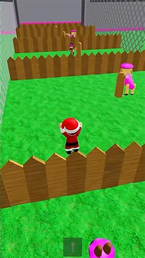 Santa vs Dog escape challenge 🥰😱 #roblox #shorts
