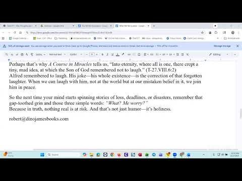 Robert's Ramblings 11-3-25 ACIM Gather