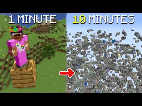 Finish Minecraft, but every 10 seconds a block disappears...