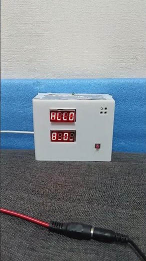 自作デジタル時計 起動の様子